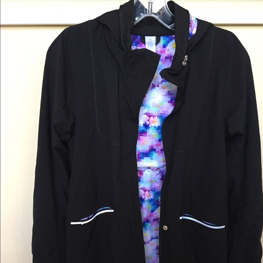 Ivivva Black rain jacket